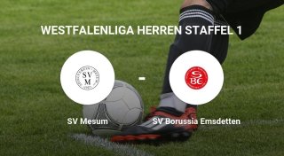 Der SV Mesum gegen das Team der SV Borussia Emsdetten