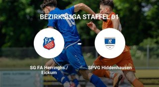 Die SG FA Herringhs./Eickum gegen das Team der SPVG Hiddenhausen