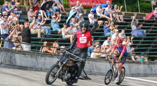 Heimische Starter kämpfen um den Sieg beim Steher-Cup auf der Bielefelder Radrennbahn
