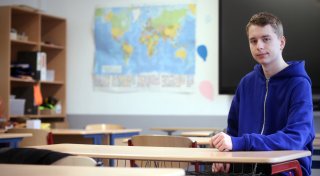 Mit Herz und Stimme: Joris Richter kämpft für die Zukunft der Löhner Schüler