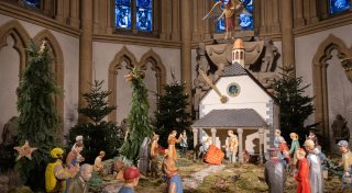 Ein Neuzugang für die Krippe im Paderborner Dom: Liborius zieht ein