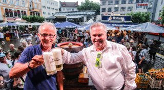 Hoeker-Fest in Herford startet mit Hitze, Regen und Freibier