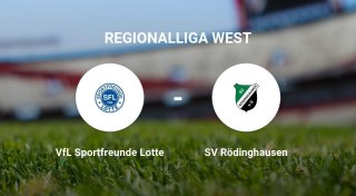 Das Match zwischen dem VfL Sportfreunde Lotte und dem SV Rödinghausen endet unentschieden