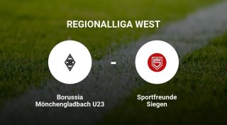 Die Borussia Mönchengladbach U23 gegen das Team der Sportfreunde Siegen
