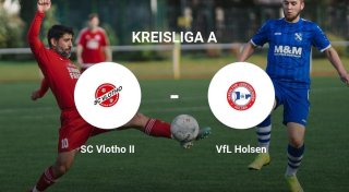 VfL Holsen setzt sich durch gegen SC Vlotho II