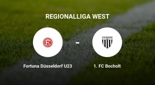 Die Fortuna Düsseldorf U23 gegen das Team der 1. FC Bocholt