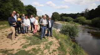 Kreis-Umweltausschuss macht sich ein Bild vom Werreumbau in Bad Oeynhausen