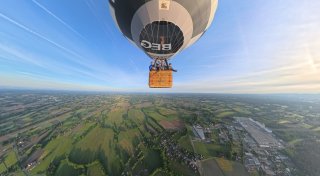 Im Heißluftballon mit einem Weltmeister - Start am Flugplatz Oerlinghausen