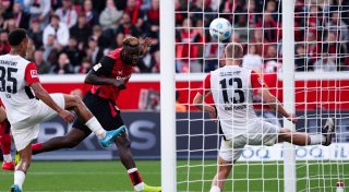 Boniface rettet Bayer 2:1-Sieg im Top-Duell mit Frankfurt