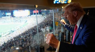 Trump als erster amtierender US-Präsident beim Super Bowl