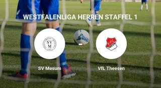 Das Team des SV Mesum gegen den VfL Theesen trennen sich unentschieden