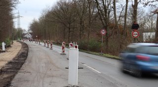 Einseitige Sperrung in Löhne dauert länger als geplant