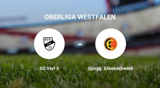 Das Team des SC Verl II gegen die Spvgg. Erkenschwick trennen sich unentschieden