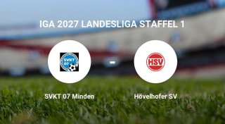 Das Spiel zwischen dem SVKT 07 Minden und dem Hövelhofer SV endet unentschieden