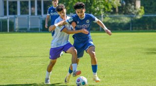 Arminia Bielefelds Nachwuchs berennt vergeblich das gegnerische Tor