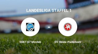 SVKT 07 Minden gegen SV Heide-Paderborn trennen sich unentschieden