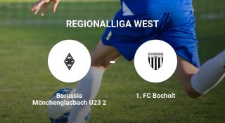 Das Match zwischen der Borussia Mönchengladbach U23 und dem 1. FC Bocholt endet unentschieden