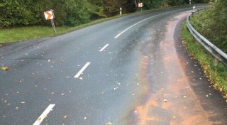 13 Kilometer lange Ölspur in Herford und Löhne: Entwarnung erst um 3 Uhr nachts
