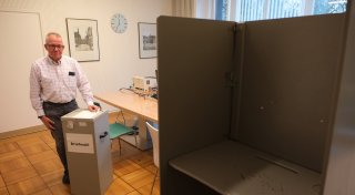 Das Rathaus Bad Oeynhausen bereitet sich auf den Ansturm der Briefwähler vor