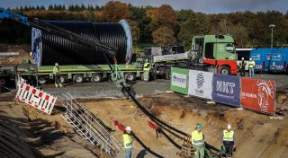 Bau der Trasse Suedlink - Vier Kabel für die Energiewende