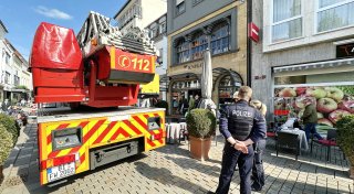 Feuerwehr-Einsatz in der gut besuchten Bielefelder Altstadt