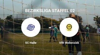 Das Spiel zwischen dem SC Halle und dem VfR Wellensiek endet unentschieden
