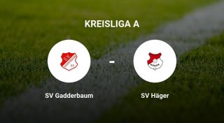 Das Match zwischen dem SV Gadderbaum und dem SV Häger endet unentschieden
