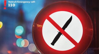 Kampagne gegen Messergewalt: Paderborner Polizei hängt Plakate auf