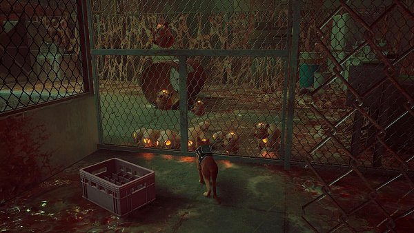 Ein Gitter schützt uns vor den tödlichen Zurks. Blöd: Wir müssen auf jeden Fall auf die andere Seite. - © Annapurna Interactive