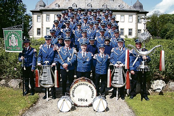 Der Spielmannszug Brenken. - © FOTO: SPIELMANNSZUG