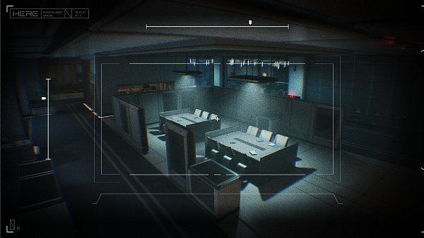 Die Übernahme von Überwachungskameras hilft, um weiter entfernte Areale überprüfen zu können. Hier scheint erstmal keine Gefahr zu drohen, aber vielleicht schwenken wir die Kamera mal ein wenig... - © Spikewave Games
