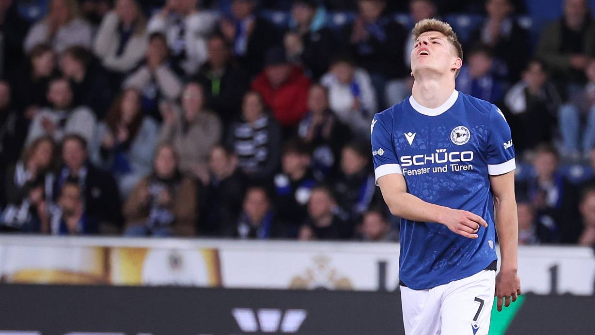 Julian Kania ist mit seiner Situation bei Arminia Bielefeld nicht zufrieden. | © Oliver Krato