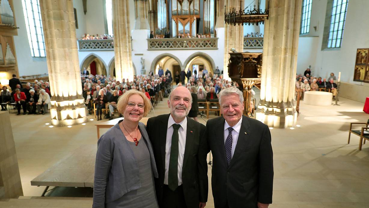 Dres. Hans-joachim Storck Und Regina Storck Pfarrer Matthias Storck im Beisein von Alt-Bundespräsident Gauck