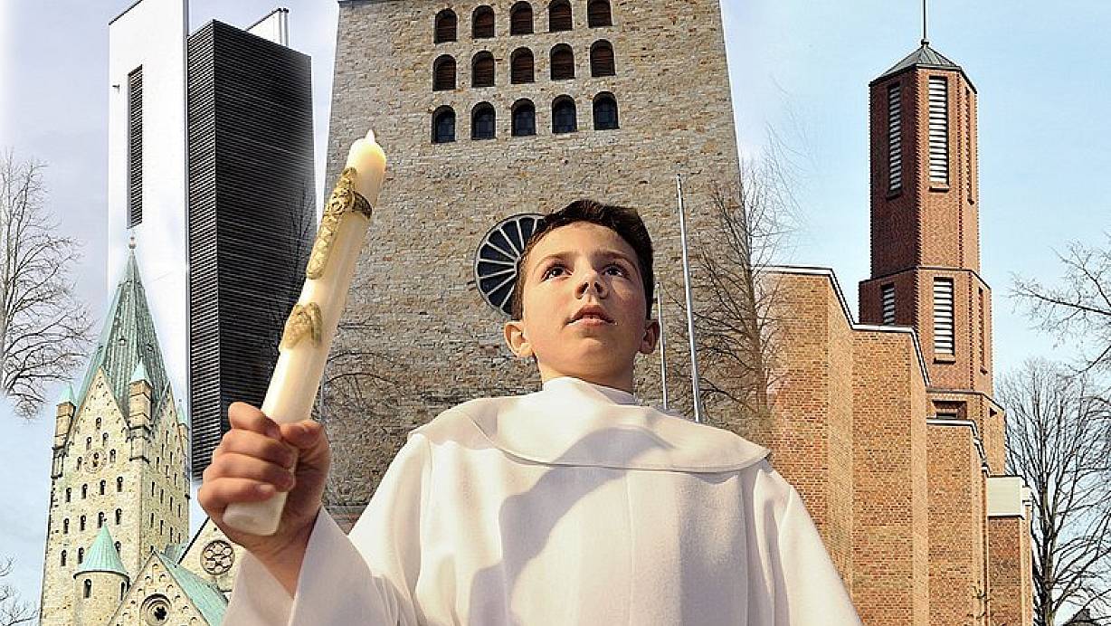 In St. Stephanus, St. Heinrich und St. Bonifatius werden die Kinder aus Zeitmangel erst nach ihrer Erstkommunion mit dem Sakrament der Beichte vertraut gemacht. | &copy; FOTO: REINHARD ROHLF/MONTAGE: THOMAS GRUNDMANN