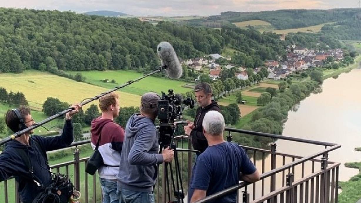 Fantastische Aussichten gab’s auf dem Weser-Skywalk gleich am ersten Dreh-Abend. | © Heinrich Buttermann/WDR