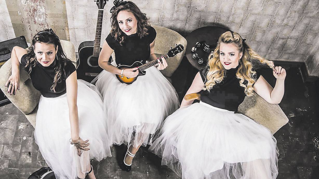 Geben auch im Rock den Ton an: Nina Kappeller (v. l.), Irina „Ira" Langenstein und Janina „Jane" Ruopp sind „The Silverettes". | © PR/TOBAGO RECORDS