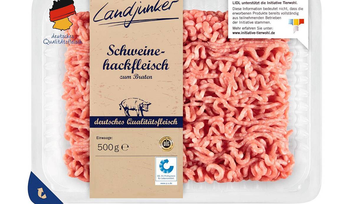 Plastikteile k&ouml;nnten in das Schweinehackfleisch geraten sein, das bei Lidl angeboten wurde. | &copy; obs/SB-Convenience GmbH