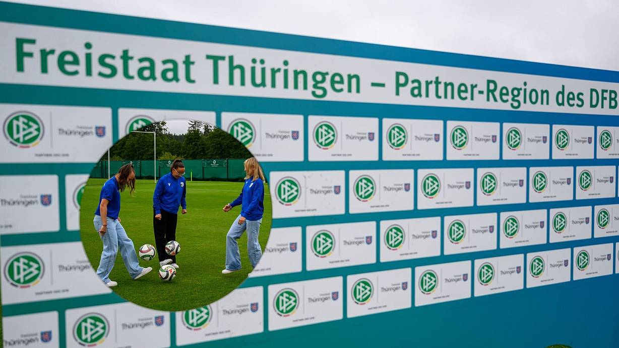 Thüringen wird Partnerregion des DFB. | © Hendrik Schmidt/dpa
