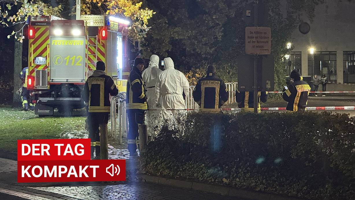 Die Experten der Kriminaltechnischen Untersuchung (KTU) am Tatort in Bielefeld-Sennestadt. | © Neue Westfälische