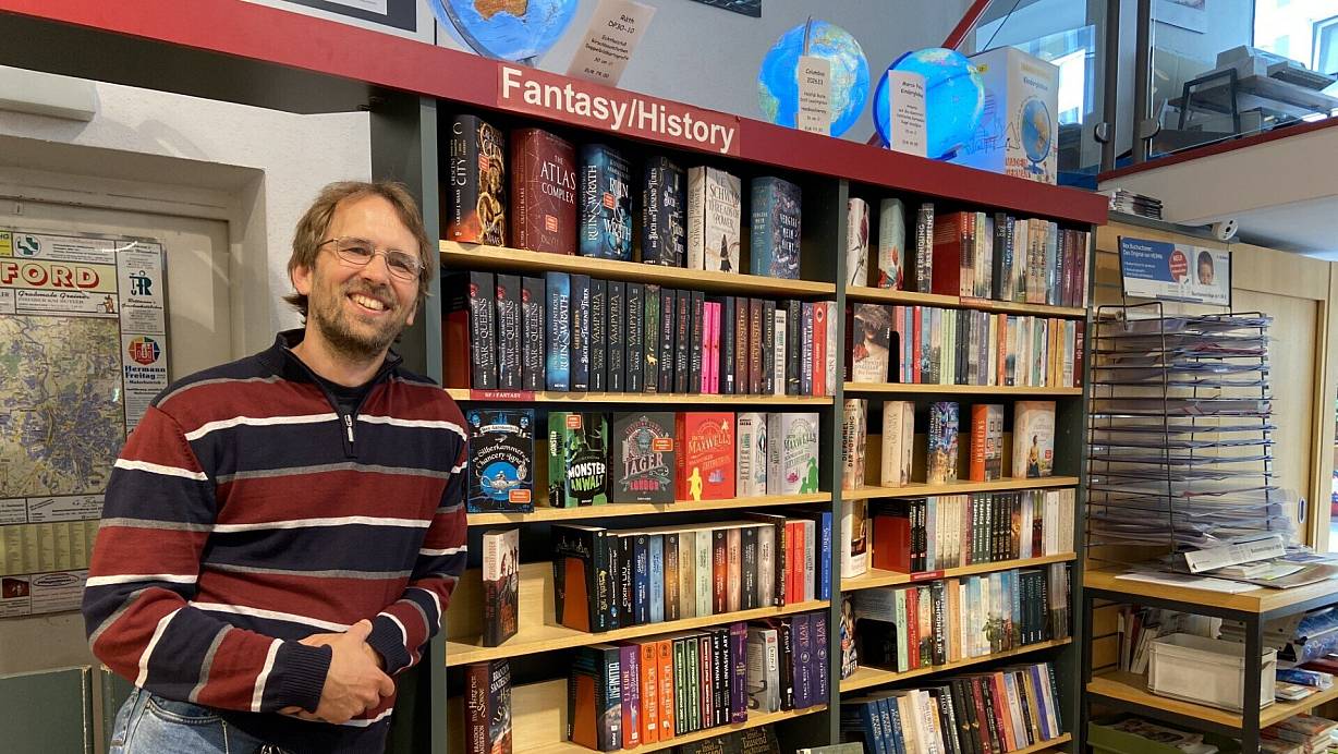 Wolf-Dieter Otto von der Buchhandlung Otto unterst&uuml;tzt das Programm Kulturpass. | &copy; Dana Johanna Stoll