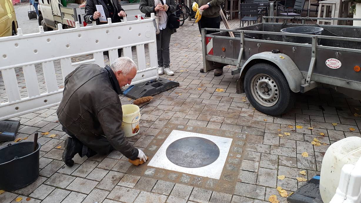 Hier soll die Bodenintarsie eingelegt werden. | © Simone Flörke