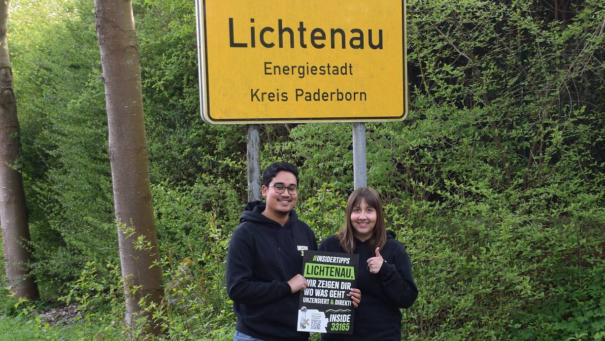 Janina Pusch und Malik Chutkaeowichai leben in Grundsteinheim und wollen das Dorfleben auch digital erlebbarer machen. | © Anja Ebner