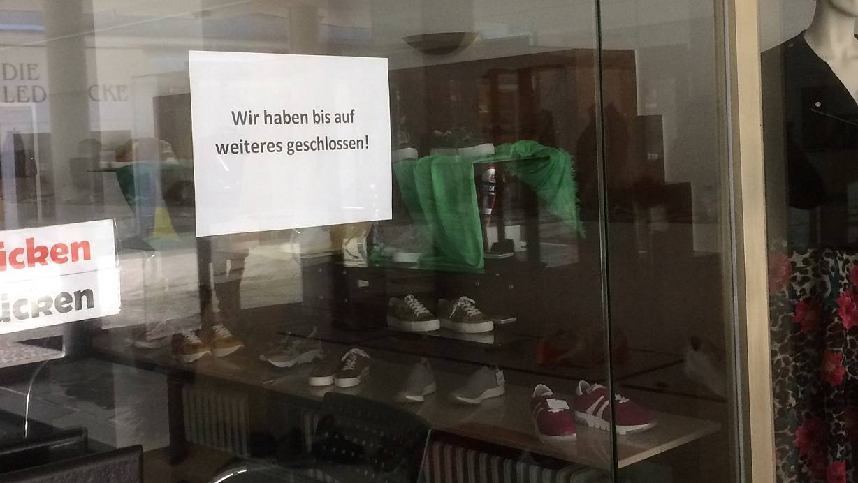 Auch das Schuhhaus Vorhölter hat geschlossen. | © Heidi Froreich
