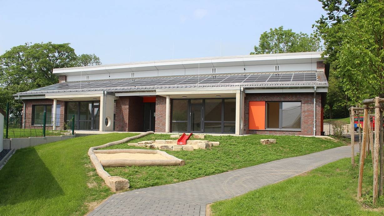 Der Erweiterungsbau des Borgentreicher Familienforums, in dem die U 3-Betreuung stattfindet. | © Stadt Borgentreich