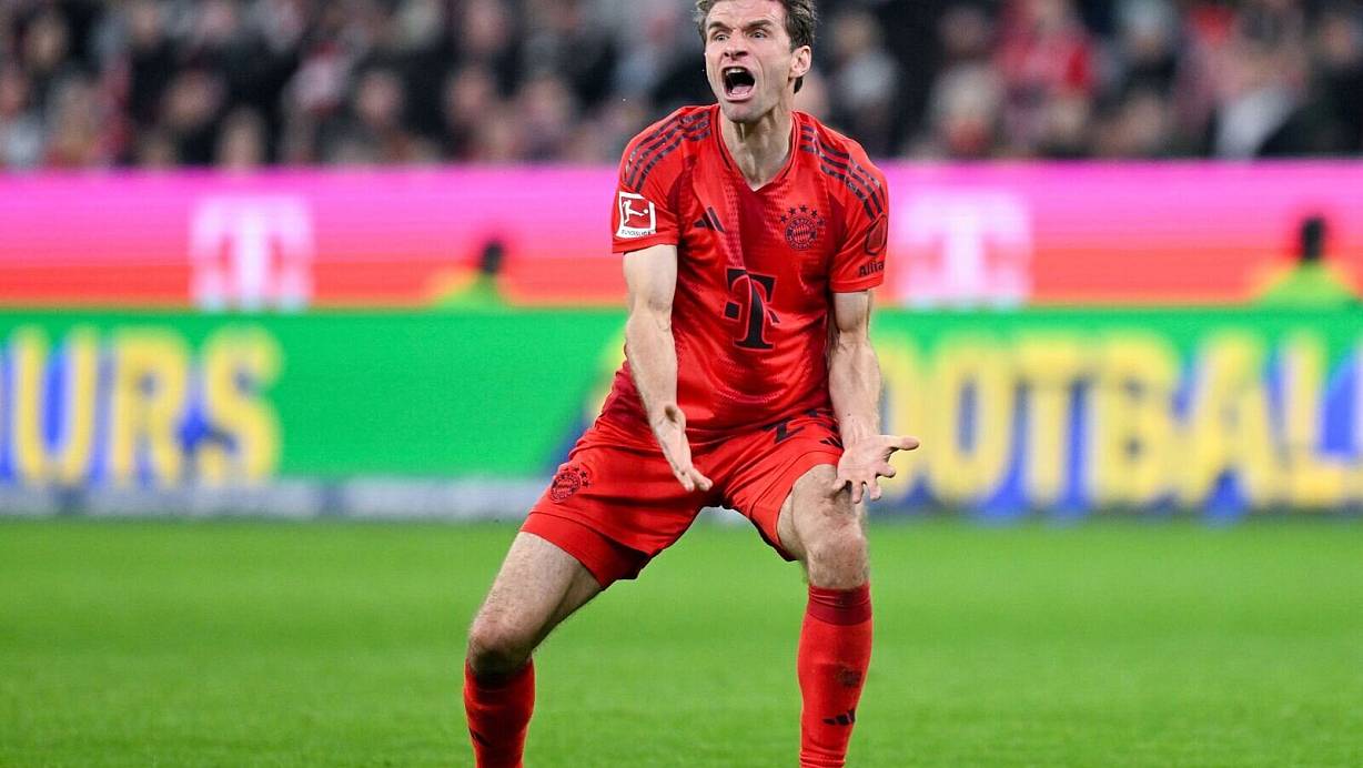 Nach seinem vieldiskutierten Sekunden-Einsatz gegen Celtic Glasgow stand Thomas Müller gegen Frankfurt in Bayerns Startelf. | © Sven Hoppe/dpa