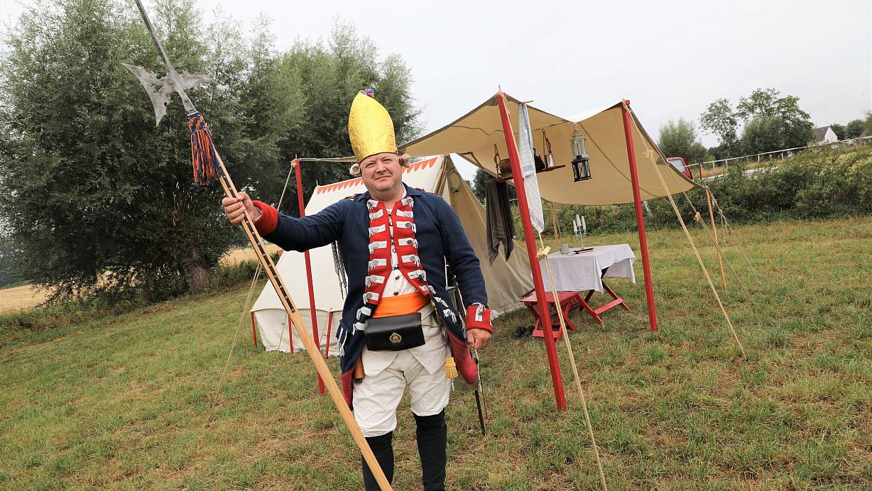 Nikolai Junk alias Sergeant Benjamin Rosenbaum, ein Grenadier. | © Simone Flörke
