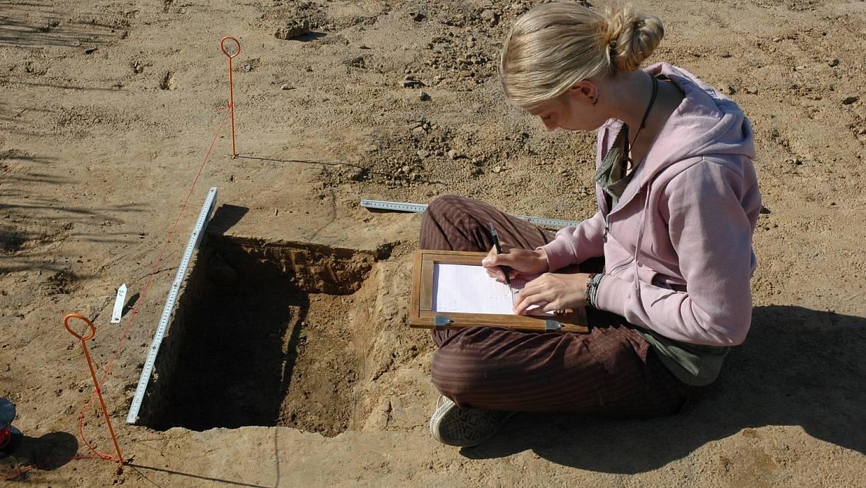 Grabung: Reitergrab bei Hermes auf dem Scheidkamp. | © LWL Archäologie