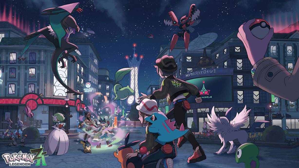In "Pokémon-Legenden: Z-A" begegnen uns eine Vielzahl altbekannter Pokémon aus den verschiedenen Generationen. | © Nintendo