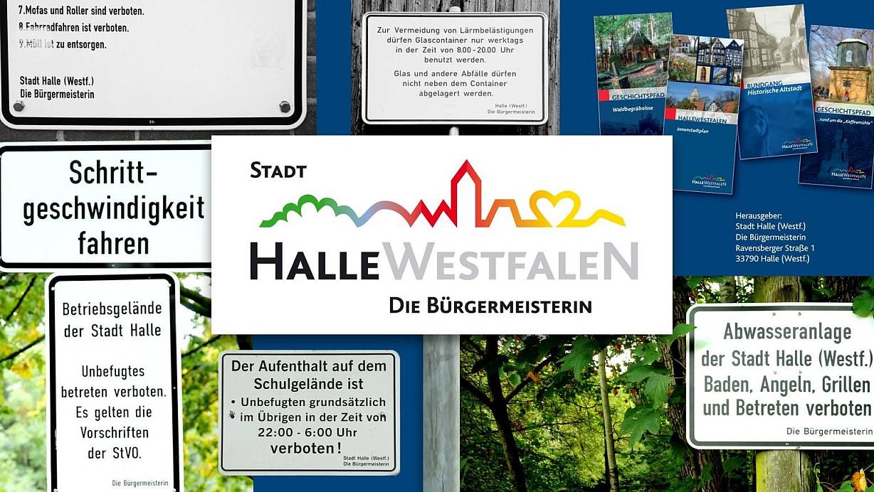 Halle wird männlich. Zumindest auf den Schildern der Stadt. „Die Bürgermeisterin" wird Zug um Zug in „Der Bürgermeister" geändert. | © Stadt Halle