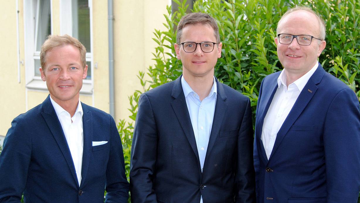 Zufrieden: (v.l.) Daniel Sieveke, Carsten Linnemann und Bernhard Hoppe-Biermeyer | © CDU PADERBORN